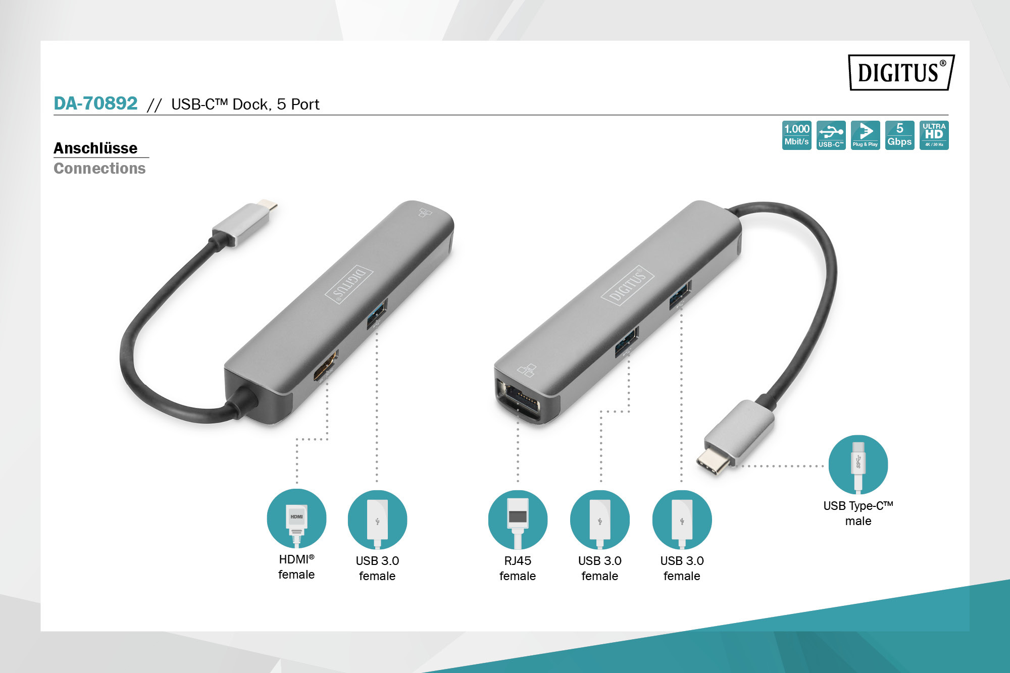 Digitus By Assmann Shop Usb C Dock Port