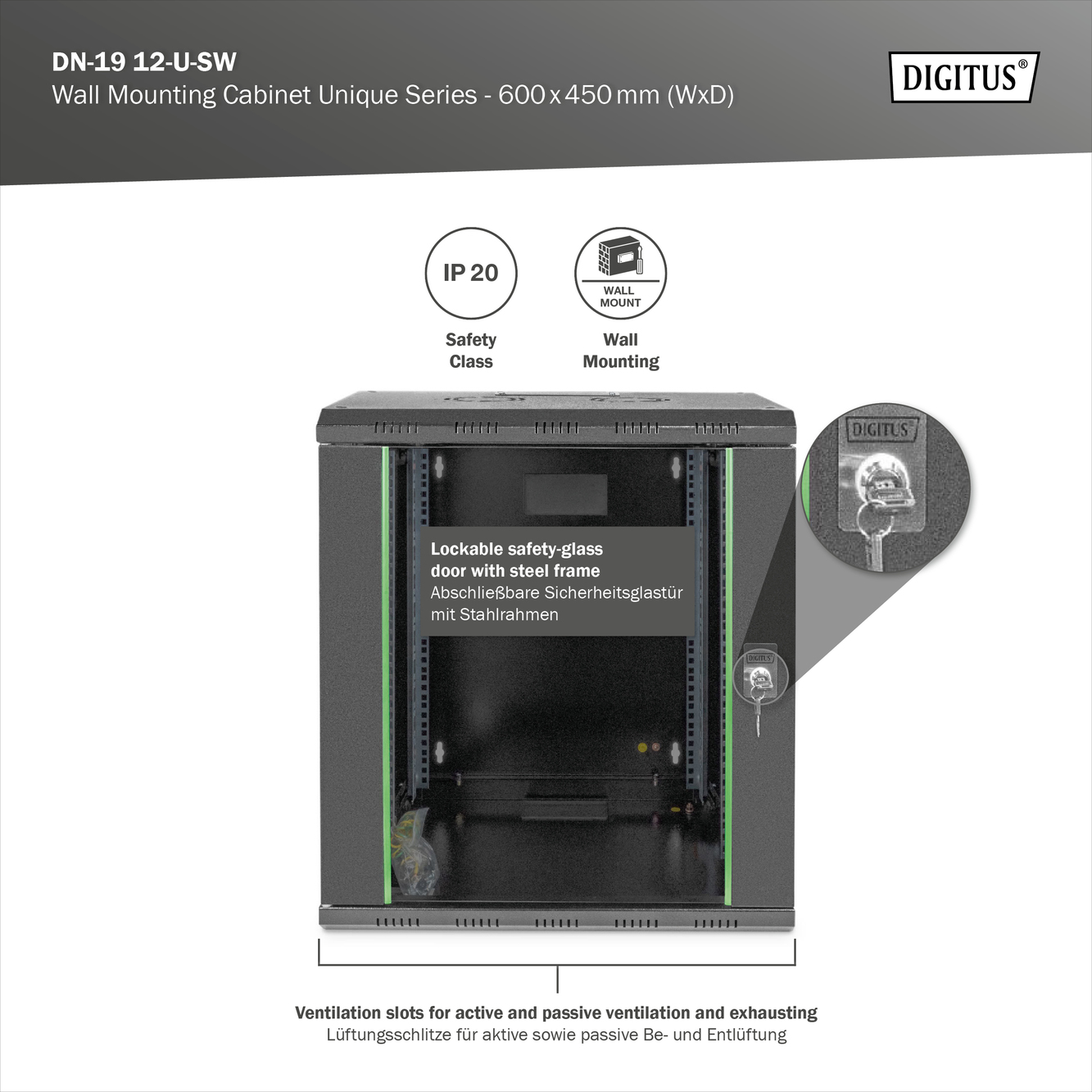 Digitus By Assmann Shop Wall Mounting Cabinet Unique Series X