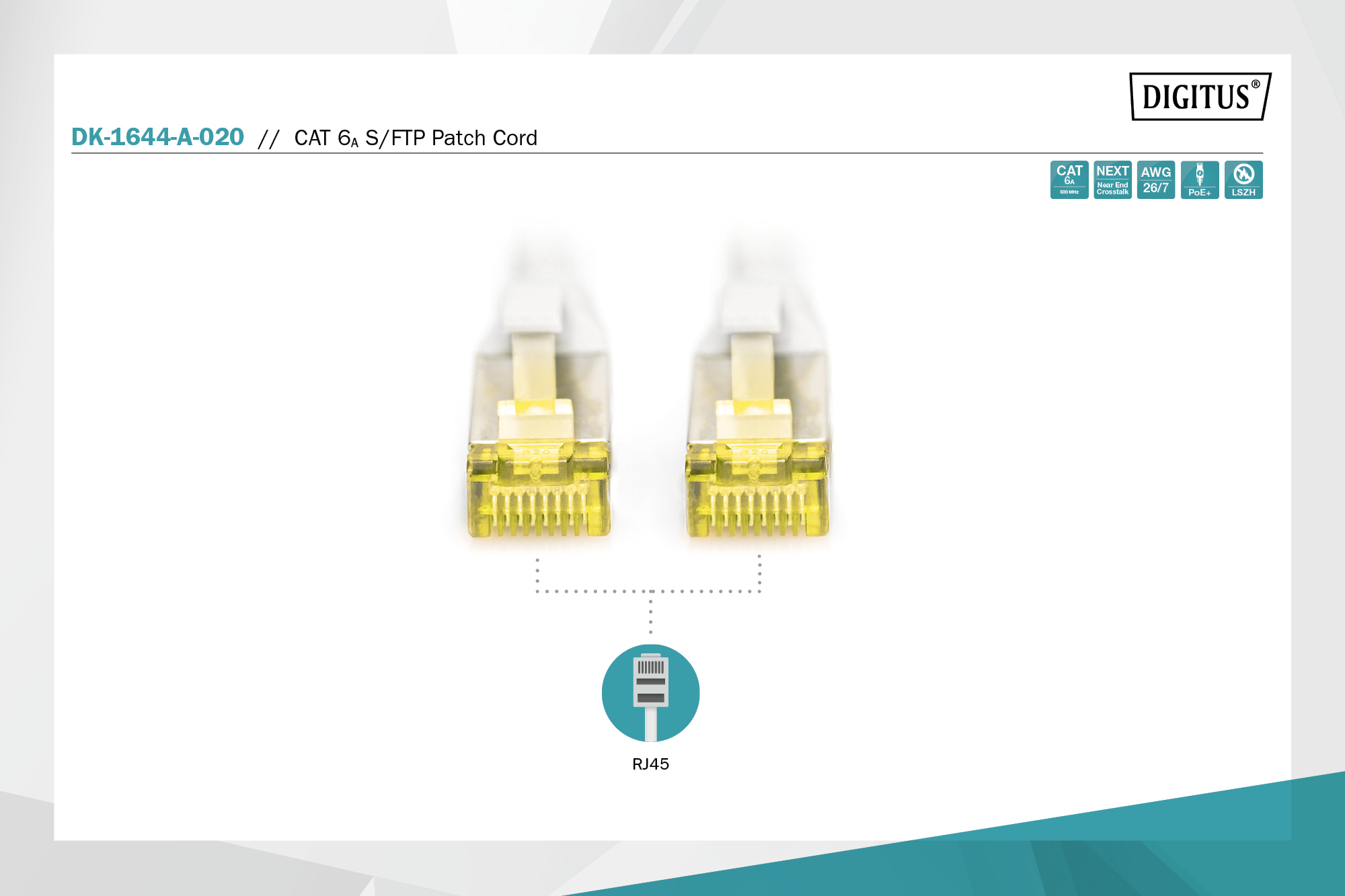 DIGITUS By ASSMANN Shop CAT 6A S FTP Patchkabel