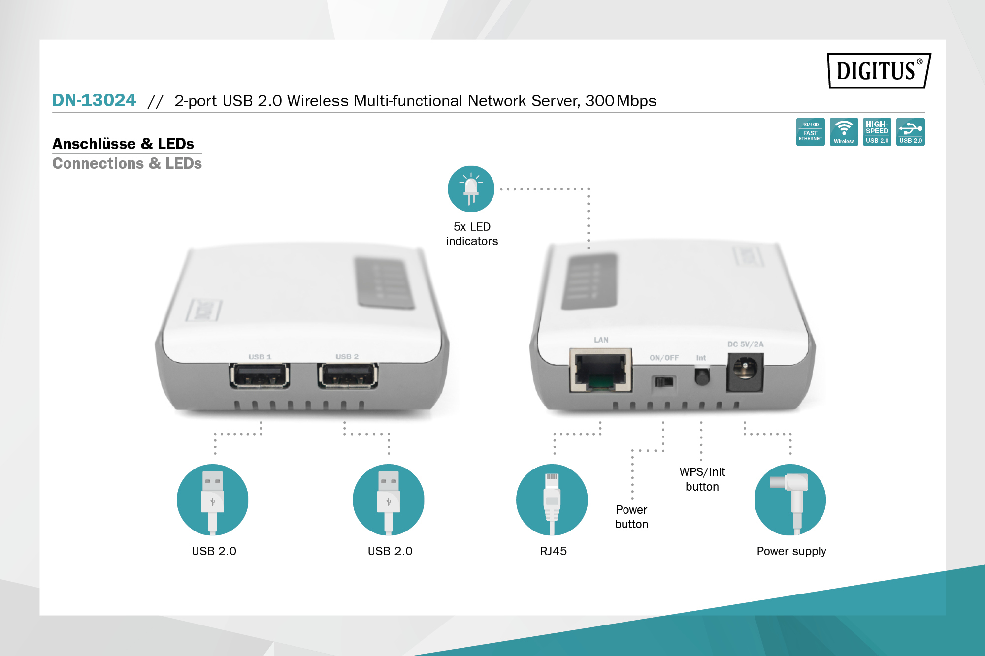 Digitus By Assmann Shop Port Usb Wireless Multifunction Network