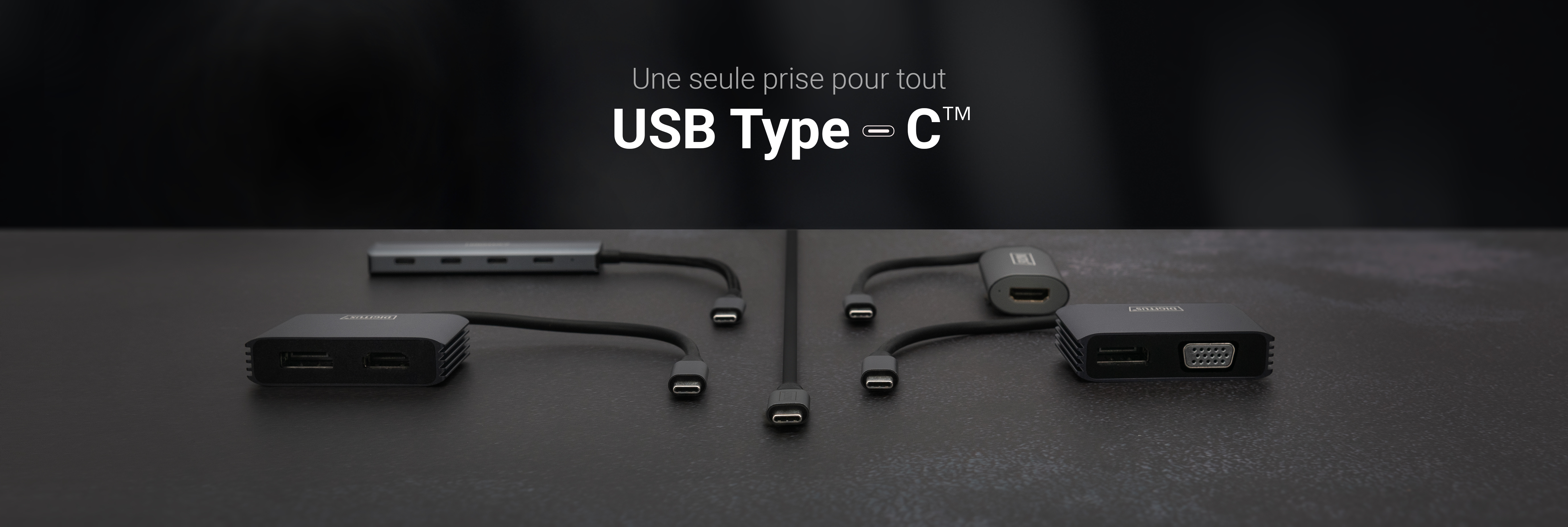 DIGITUS B2B Shop  Adaptateur multiport USB Type-C™ avec HDMI 4 K