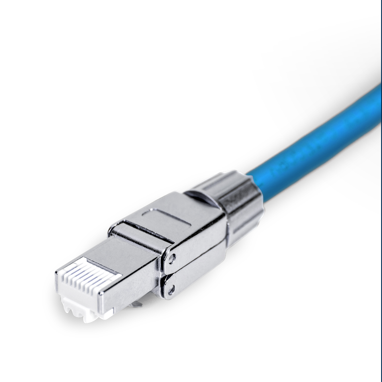 Conector KELine RJ45/s para montaje directo en cables de instalación Cat 7A,  Cat 7, Cat 6A, Cat 6