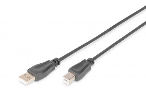 Digitus 1.8m USB 2.0 USB kábel 1,8 M USB A USB B Fekete