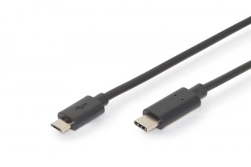 Cabo de ligação USB Type-C™, Type-C™ - micro USB, Ver. USB 2.0
