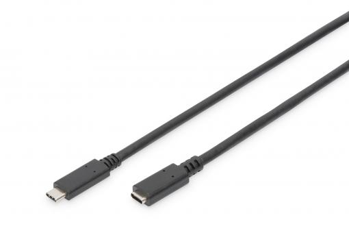 Digitus AK-300210-015-S USB kabel 1,5 m USB 2.0 USB C Černá