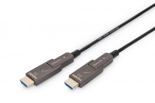 4K - HDMI® AOC Hybrid Glasfaserkabel mit abnehmbaren Stecker 