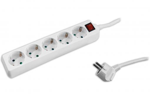 V-TAC 5-way Office Power Strip with switch 