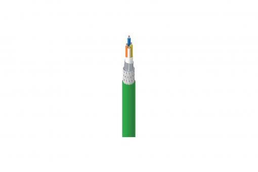 Kabel PROFINET typ B - 2 parowa linka, kat.5e, SF/UTP, Eca, AWG 22/7, PVC, 100m, zielony, karton 