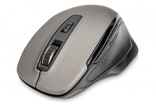 Wireless Optical Mouse, 6 buttons, Ergonomic