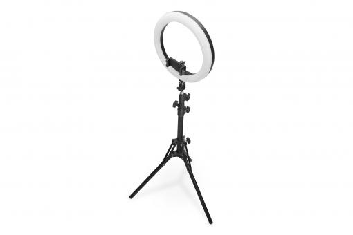 LED Ring Light 10 Zoll, extendable tripod stand
