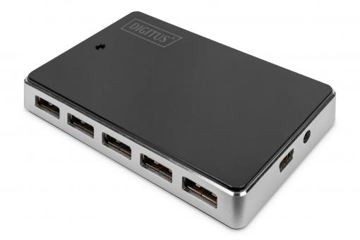 Hub USB 2.0, 10-portowy 