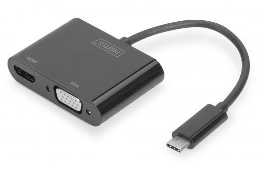 USB Type-C™ - HDMI + VGA Adapter