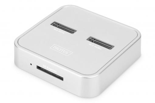 Docking station SSD M.2 NVMe + M.2 SATA con lettore schede SD-Express, USB-C™