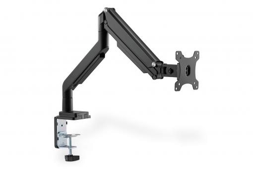 Universal Single Monitor Mount with Gas Spring and Clamp Mount 