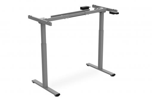 Struttura per tavolo dall’altezza regolabile elettronicamente, motore singolo, 2 livelli, grigio
