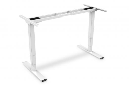 Struttura per tavolo dall’altezza regolabile elettronicamente, motore doppio, 3 livelli, bianco