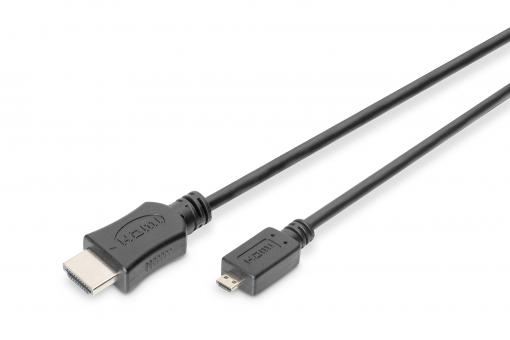 Câble de raccordement HDMI® High Speed 4K, type D vers type A 