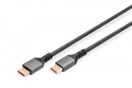 16K DisplayPort Connection Cable, Version 2.1, 1m, 80G, black