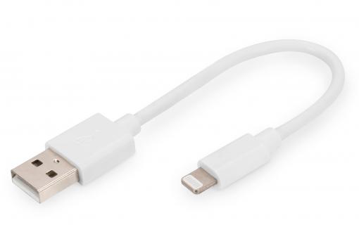 Lightning to USB-A data/charging cable, MFI-certified 

