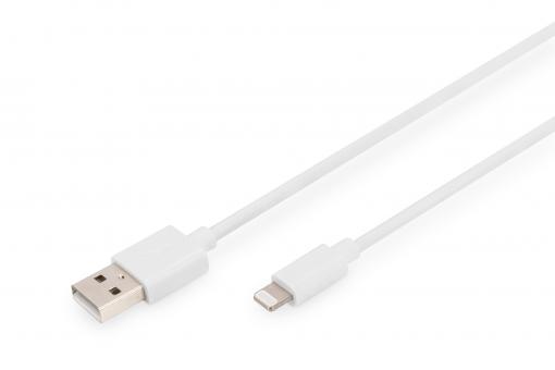 Kabel do transmisji danych / ładowania Lightning na USB A, certyfikat MFI 
 