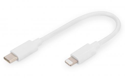 Lightning to USB-C data/charging cable, MFI-certified 
