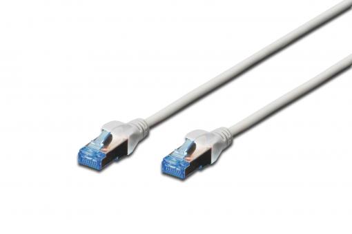 Kabel krosowy (patch cord) RJ45-RJ45, kat.5e, F/UTP, AWG 26/7, PVC, 3m, szary
 