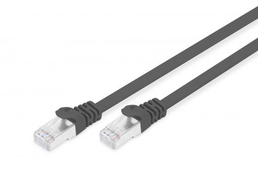 CAT 6A U-FTP patch cord, Cu, PVC AWG 30/7, length 5 m, color Black
 