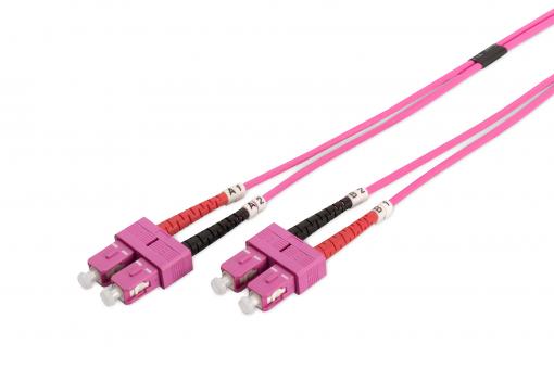 Światłowodowy kabel krosowy Multimode, OM4, SC / SC
