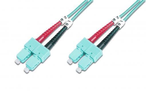 Digitus DK-2522-05/3 cabo de fibra ótica 5 m SC I-VH OM3 Cor aqua