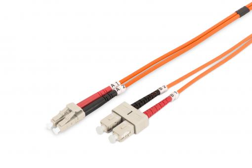 Światłowodowy kabel krosowy Multimode, LC / SC 
