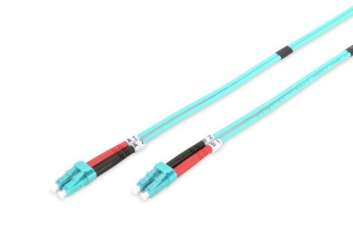 Câble de brassage multimode OM 3 à fibre optique, LC / LC