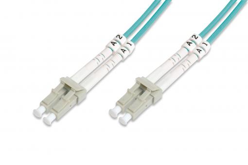 Cable de conexión de fibra óptica multimode OM 3, LC/LC 