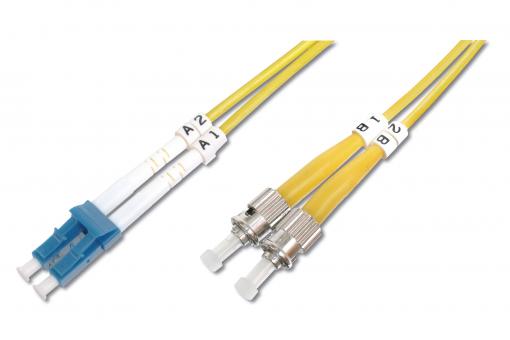 Światłowodowy kabel krosowy jednomodowy, LC / ST 