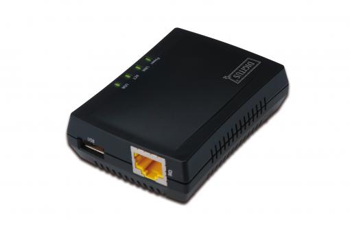 Digitus DN-13020 skrivarservrar Ethernet LAN Svart