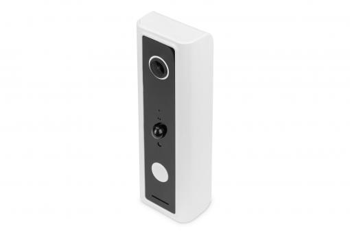 Smart, Full HD deurbelcamera met PIR-bewegingsmelder, werking op batterijen + spraakbesturing