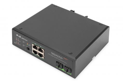 Digitus DN-651109 сетевой коммутатор Неуправляемый Gigabit Ethernet (10/100/1000) Питание по Ethernet (PoE) Черный
