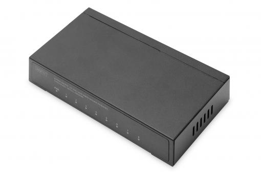 Przełącznik Gigabit, 8-portowy, desktop, niezarządzalny, obudowa metalowa