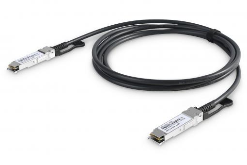 Digitus DN-81307 Glasvezel kabel 1 m QSFP+ DAC Zwart