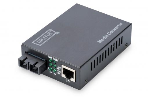 Conversor de Media Fast Ethernet DIGITUS, RJ45 / SC