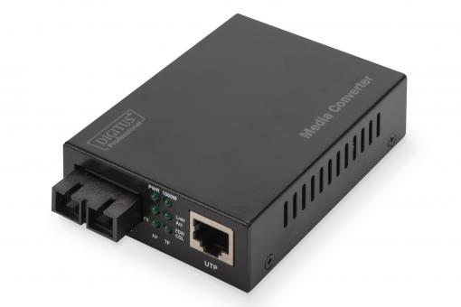 Convertitore Media Gigabit Ethernet DIGITUS, RJ45 / SC
