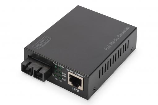 Digitus DN-82150 konvertor síťové kabeláže 1000 Mbit/s 850 nm Vícevidové Černá