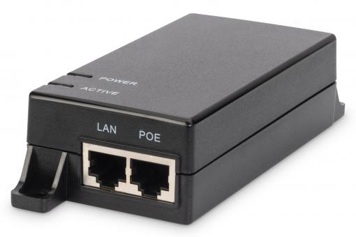 Gigabit Ethernet PoE Injector, 802.3af, 15,4 W