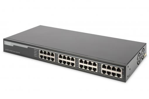 Digitus DN-95116 hálózati kapcsoló Gigabit Ethernet (10/100/1000) Ethernet-áramellátás (PoE) támogatása 1U Szürke