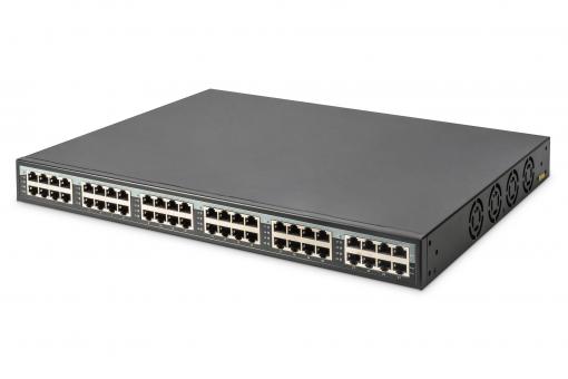 Digitus DN-95117 hálózati kapcsoló Gigabit Ethernet (10/100/1000) Ethernet-áramellátás (PoE) támogatása 1U Szürke
