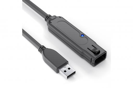 Active USB 3.1 (Gen.1) Extension Cable - black - 5.00m 
