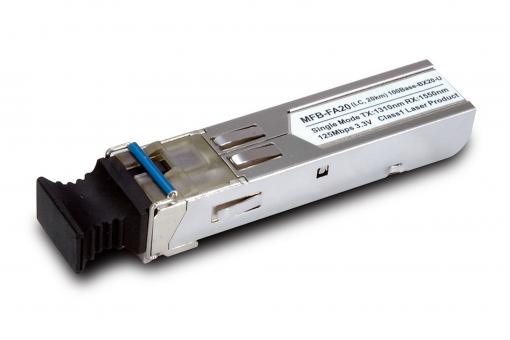 SFP-Port 100Base-BX Transceiver (WDM,TX:1310nm, BiDi LC) -20km