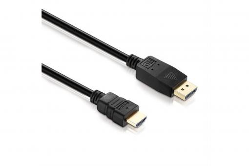 DisplayPort adapter cable, DP - HDMI type A, 2.00m 