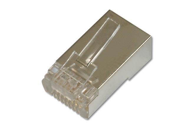 CAT 6 Modular plugs for round cable, Pass through connector 