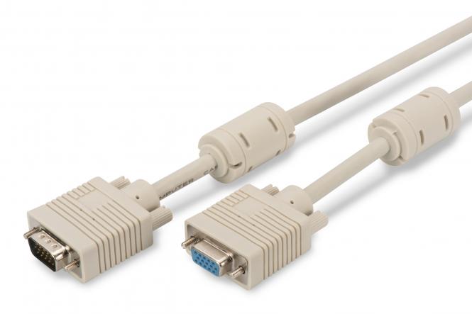 Digitus AK-310203-030-E VGA kabel 3 m VGA (D-Sub) Béžová 