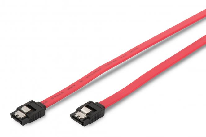 Digitus 2x SATA 7-pin, 0.3 m SATA kabel 0,3 m Červená 